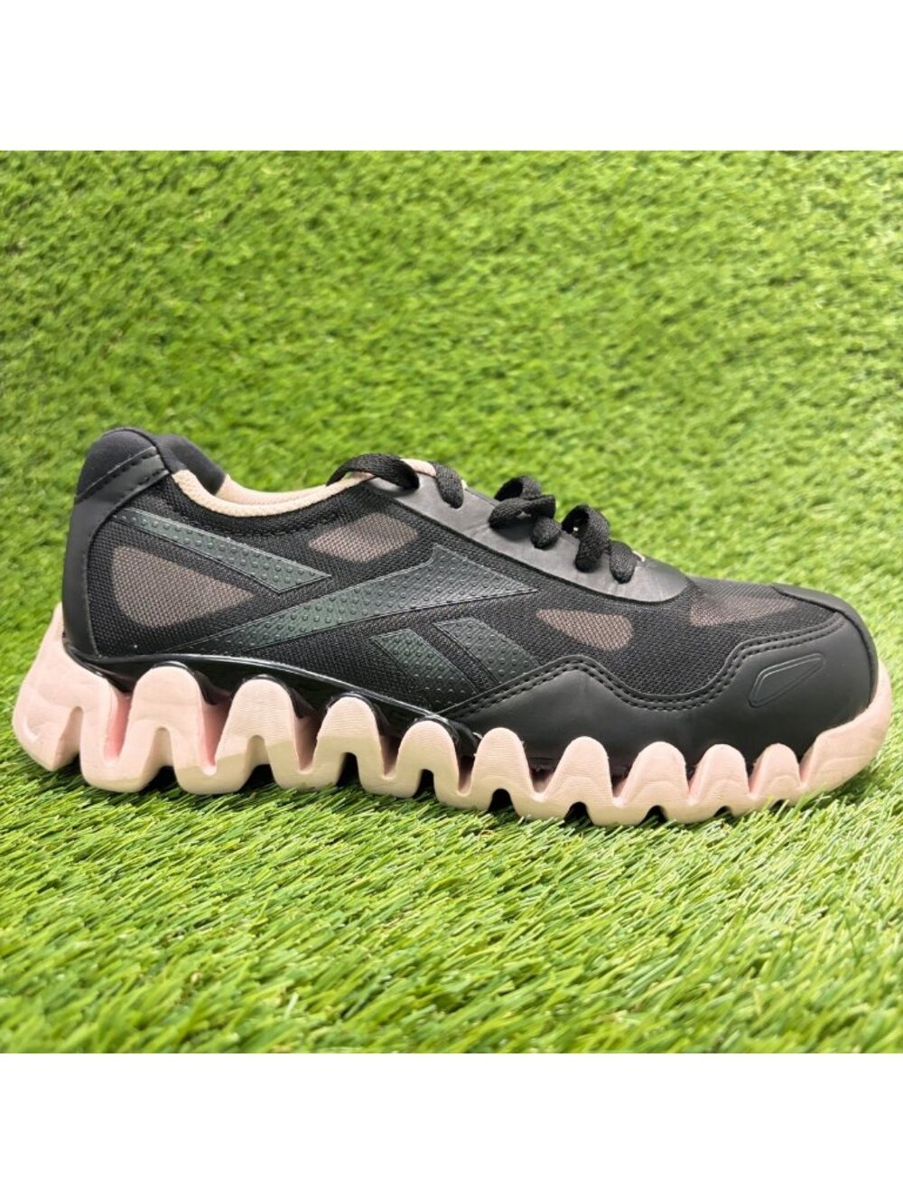 Reebok Zig Pulse Womens Size 9 Black Pink Composite Toe Safety Work Shoes